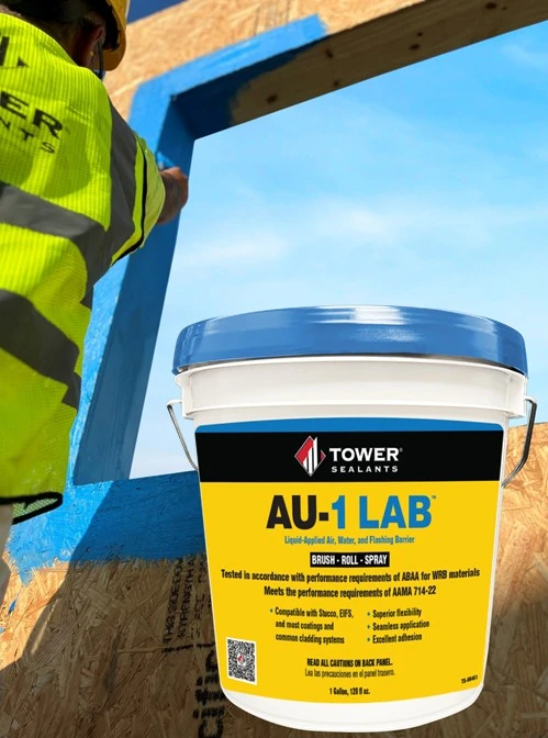 TowerSealants Products AU 1 LAB Liquid Applied Air Water and Flashing Barrier